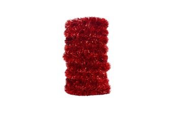 Ghirlandă de beteală 6cm roșu metalizat, 2 m – fotografie originală a produsului