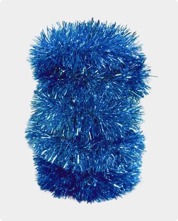 Ghirlandă metalică albastru strălucitor 9cm - ALEKBG