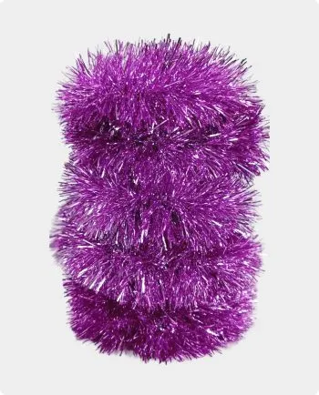 Ghirlandă strălucitoare 9cm Violet Metalic - ALEKBG