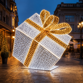 Decorare profesională realizată cu tapet de tinsel