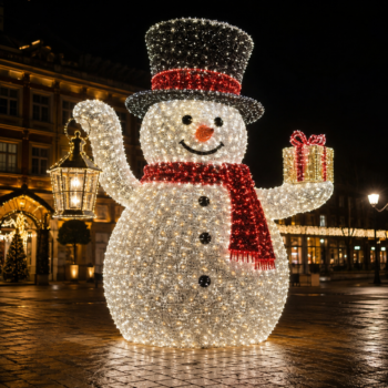 Decorare profesională finalizată cu covor de tinsel ALEKBG