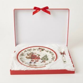 Set cadou cu platou de Crăciun – Cutie decorativă de prezentare, fotografie de produs realizată în studio