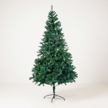 Brad de Crăciun Classic Green de 90 cm, neîmpodobit, pe fundal alb de studio
