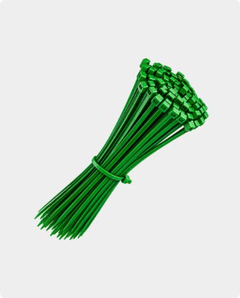 Cârlige de cablu rezistente la UV de culoare verde, 3,6 x 150 mm, ALEKBG – 100 bucăți